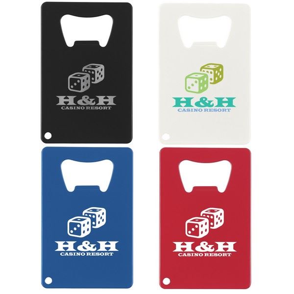 HH178 Credit Card Shaped Bottle Opener With Custom Imprint